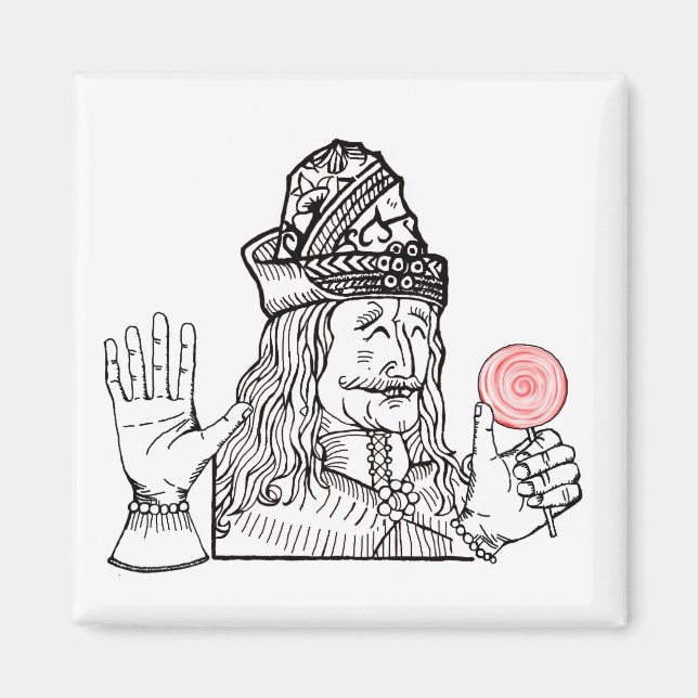 Uncle Vlad hat einen Lollipop Magnet (Vorne)