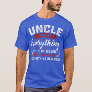 Uncle weiß alles, was Männer Vintagen Onkel erstau T-Shirt