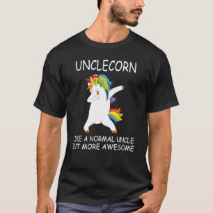 Unclecorn Dabbing Unicorn Sonntag Einhorn Chri T-Shirt