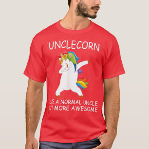 Unclecorn Dabbing Unicorn Sonntag Einhorn Chri T-Shirt