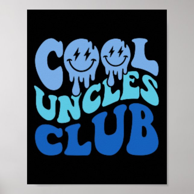 Uncles Club Best Uncle Ever Funny Vaters Day Pock Poster (Vorne)