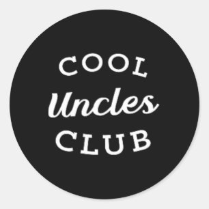 Uncles Club Best Uncle Ever Funny Vathday New Runder Aufkleber