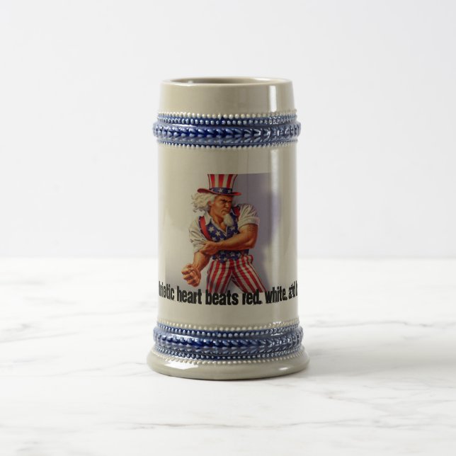 UncleSam_normal, mein patriotisches Bierglas (Mittel)