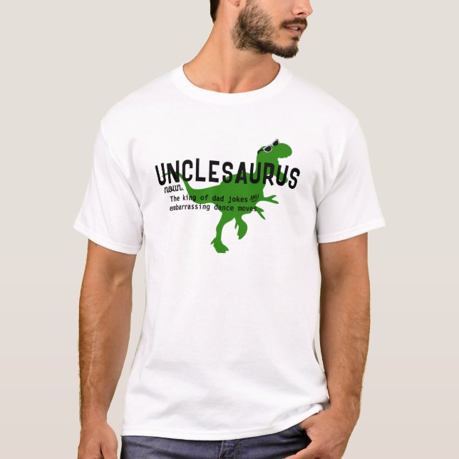 UNCLESAURUS - Funny Dinosaurier Uncle Definition T-Shirt (Vorderseite)