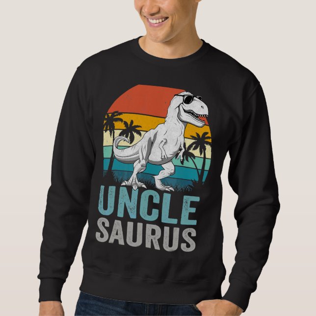 Unclesaurus Rex Dinosaur Onkel Saurus Familienmatt Sweatshirt (Vorderseite)