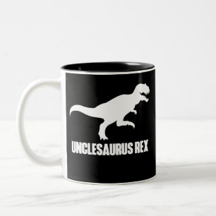 Unclesaurus Rex lustige T für Onkel Zweifarbige Tasse