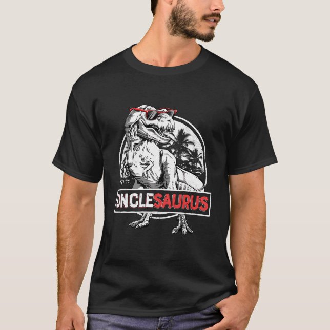 Unclesaurus T Rex Dinosaur Men Oncle Saurus Family T-Shirt (Vorderseite)