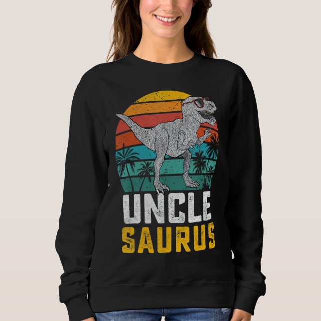 Unclesaurus T Rex Dinosaur Onkel Saurus Family Mat Sweatshirt (Vorderseite)