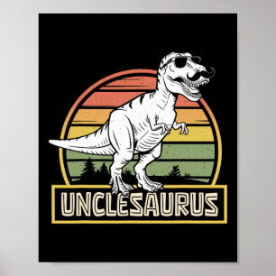 Unclesaurus T Rex Dinosaur Onkel Saurus Matching F Poster