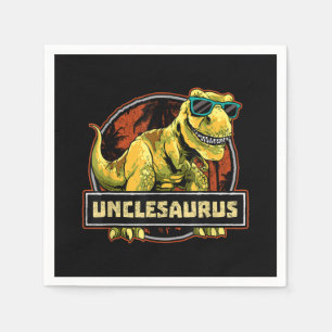 Unclesaurus T rex Uncle Saurus Dinosaurier Serviette