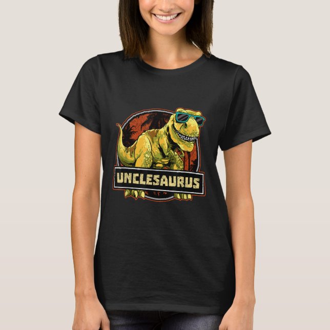 Unclesaurus T rex Uncle Saurus Dinosaurier T-Shirt (Vorderseite)