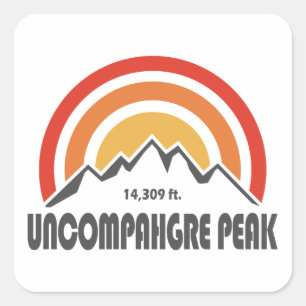 Uncompahgre Peak Quadratischer Aufkleber