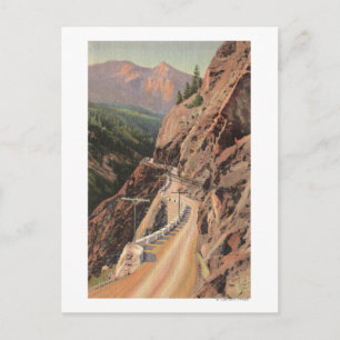 Uncompahgre Schlucht und Million Dollar Autobahn Postkarte