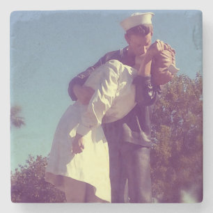 Unconditional Surrender Marble Coaster Steinuntersetzer