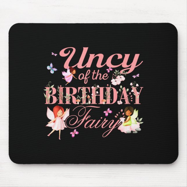 Uncy Of The Birthday Fairy Little Girl Magical Fam Mousepad (Vorne)