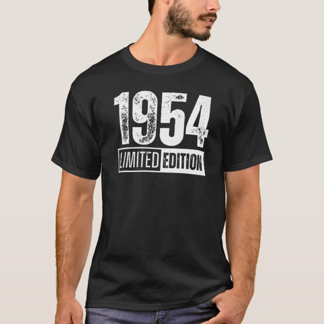 und 1954 Geboren T-Shirt (Vorderseite)