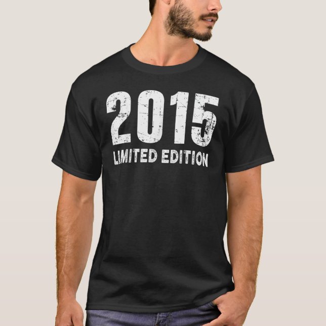 und 2015 Geboren T-Shirt (Vorderseite)