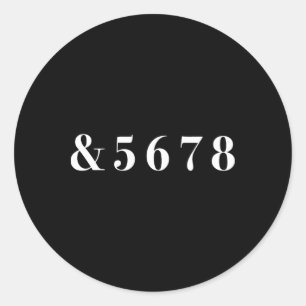 Und 5678 minimalistischer Tanz Cheerleading Runder Aufkleber