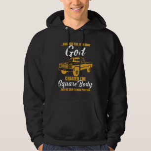und am 8. Tag erschuf Gott den quadratischen Körpe Hoodie