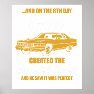 und am 8. Tag erschuf Gott den quadratischen Körpe Poster