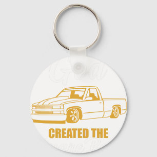 und am 8. Tag erschuf Gott den quadratischen Körpe Schlüsselanhänger