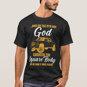 und am 8. Tag erschuf Gott den quadratischen Körpe T-Shirt