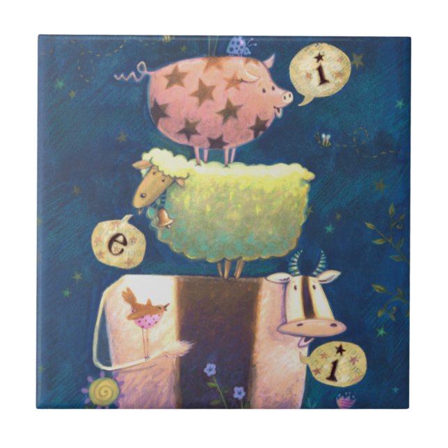 Und auf diesem Bauernhof Fliese (Vorderseite)