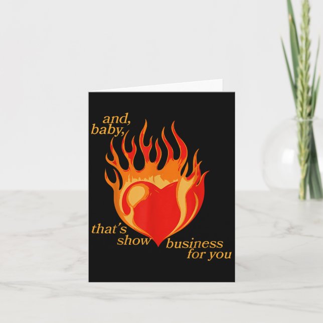 Und Baby, das für Sie Geschäfte zeigt Karte (Vorderseite)