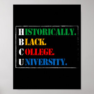 Und Black History Hbcu Historisch Schwarz Poster
