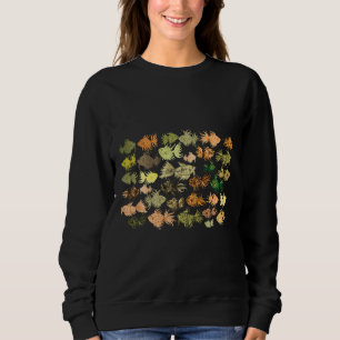 Und braunes Aquarellmuster Sweatshirt
