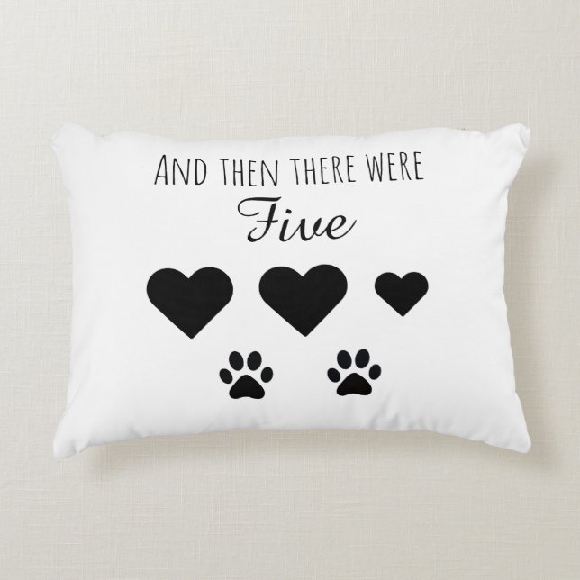 Und dann gab es fünf dekokissen (Vorderseite)