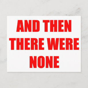 Und dann gab es keine postkarte