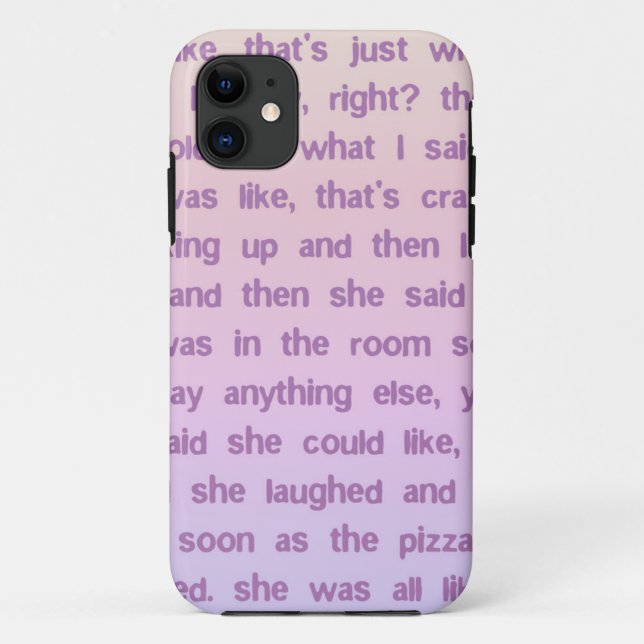 Und dann sagte sie Case-Mate iPhone hülle (Rückseite)