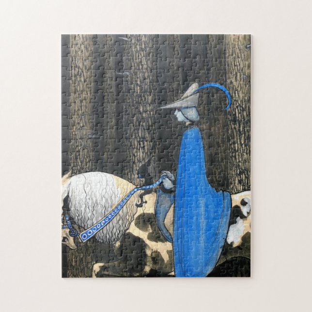 Und dann und wann Santa John Bauer Puzzle (Vertikal)