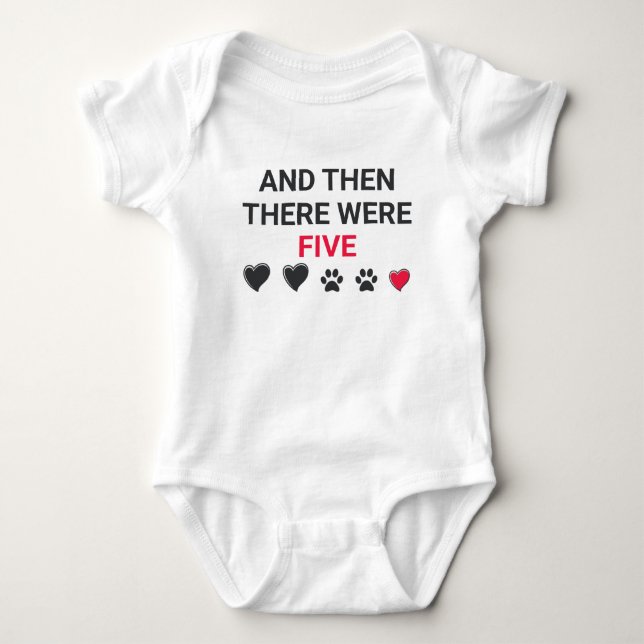 Und dann waren es fünf baby strampler (Vorderseite)