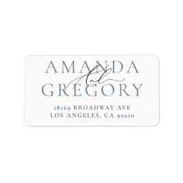 und das Etikett für die Selbstrückgabeadresse von  Adressaufkleber