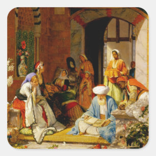 "Und das Gebet des Glaubens wird den Kranken Geret Quadratischer Aufkleber