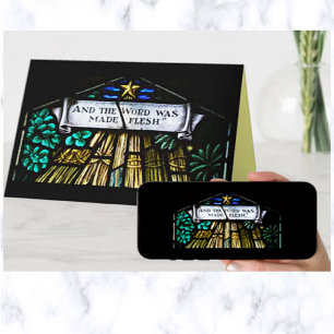 Und das Wort wurde zu Weihnachten gemacht Karte