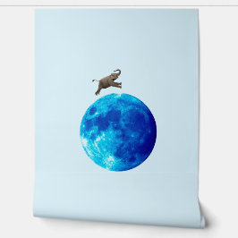 Und der Elefant sprang über den Mond Tapete