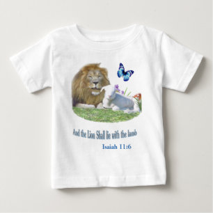 Und der Löwe wird beim Lamm liegen Baby T-shirt