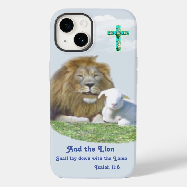 Und der Löwe wird beim Lamm liegen Case-Mate iPhone Hülle (Rückseite)