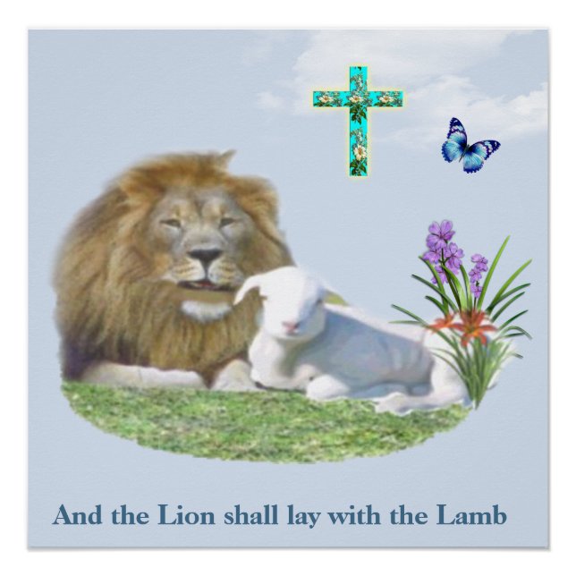 Und der Löwe wird beim Lamm liegen Poster (Vorderseite)