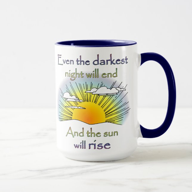 Und der Sun steigt Tasse (Rechts)