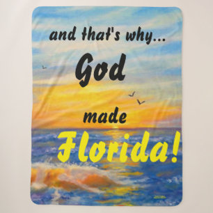 UND DESHALB HAT GOTT FLORIDA OCEAN BLANKET GEMACHT SHERPADECKE