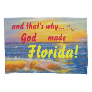 UND DESHALB HAT GOTT FLORIDA OCEAN PILLOW FALL GEM KISSENBEZUG