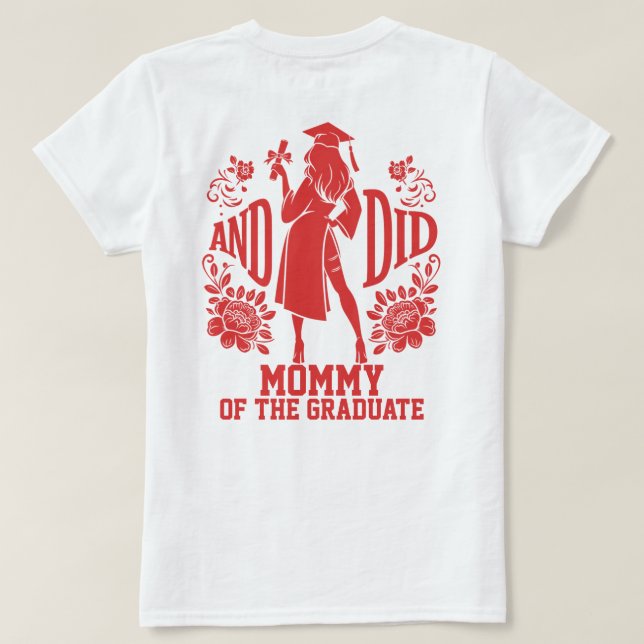 UND DID Urban Female Silhouette Trendy Abschluss T-Shirt (Design Rückseite)