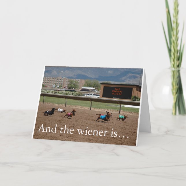 Und die Dackel ist… Karte (Vorderseite)