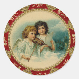 Und die Engel singen - Urlaub Runder Aufkleber