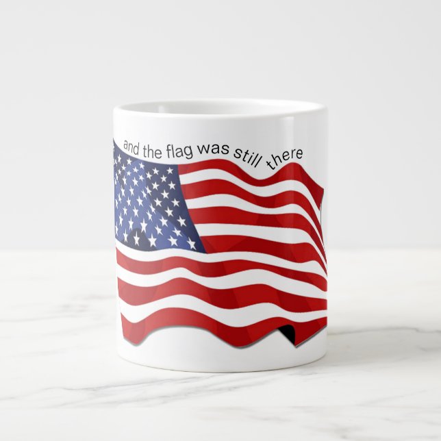 und die Flagge war noch da Jumbo-Tasse (Vorderseite)