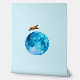 Und die Kuh sprang über den Mond Tapete